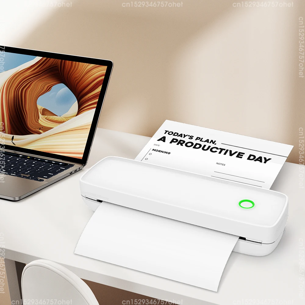 

Mini Portable A4 Thermal Printer No Ink Tattoo Stencil Printer Bluetooth Machine for Mobile PC Laptop File Document Printing