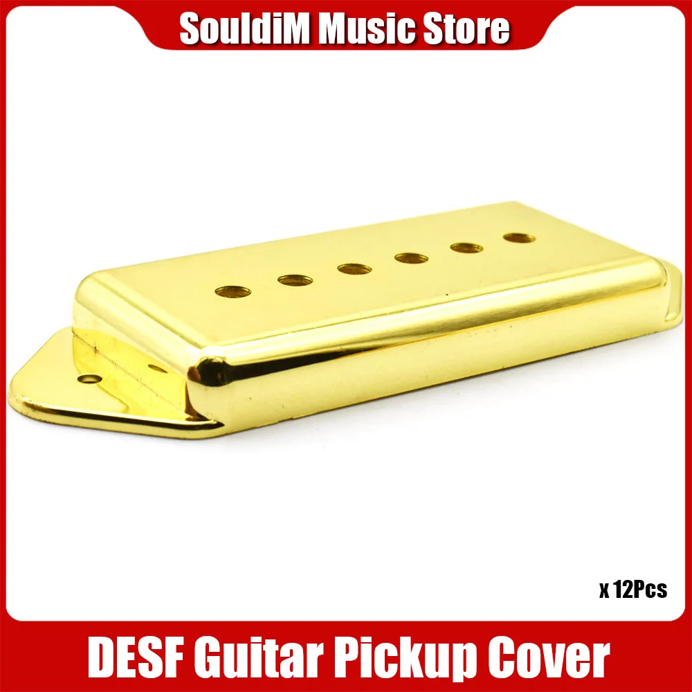 12Pcs P90 Dog-Ear Guitar Pickup Covers 50Mm/52Mm Bridge And Neck Pickup Cover Holder For Electric Guitar