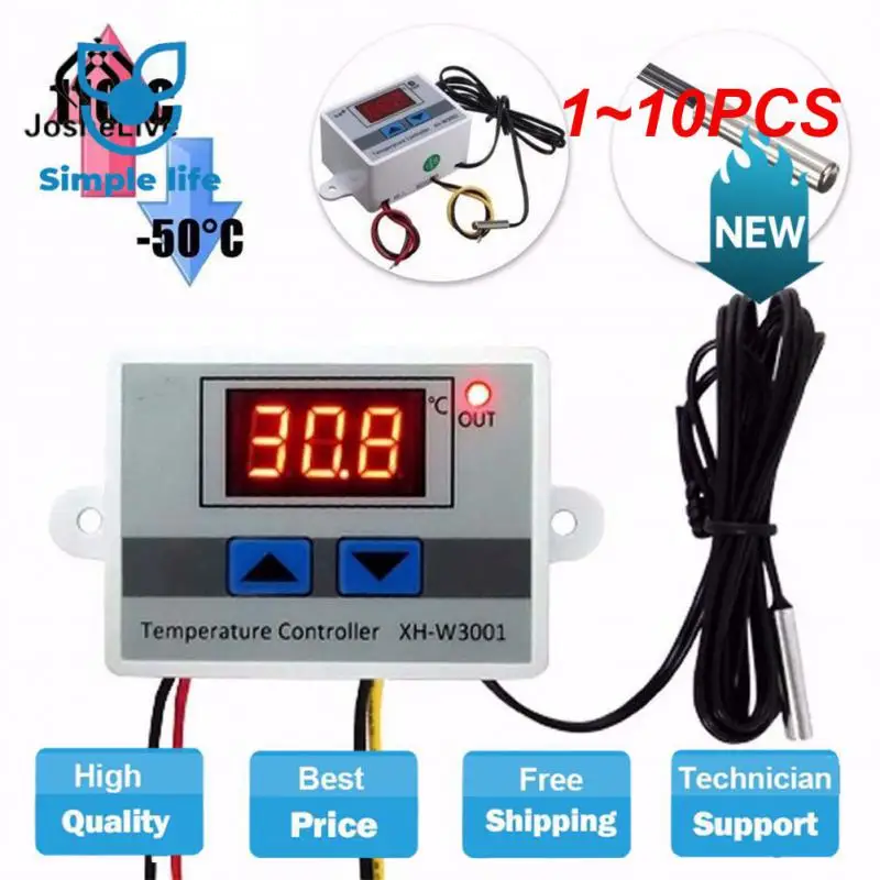 

1~10PCS Digital Control Temperature Microcomputer Thermostat Switch Thermometer New Thermoregulator 12/24/220V