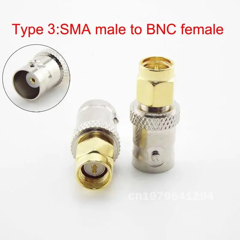 

2pcs SMA male female to BNC male female Antenna Connector adapter plug sma Male Female RF Adapter Coax Coaxial cable