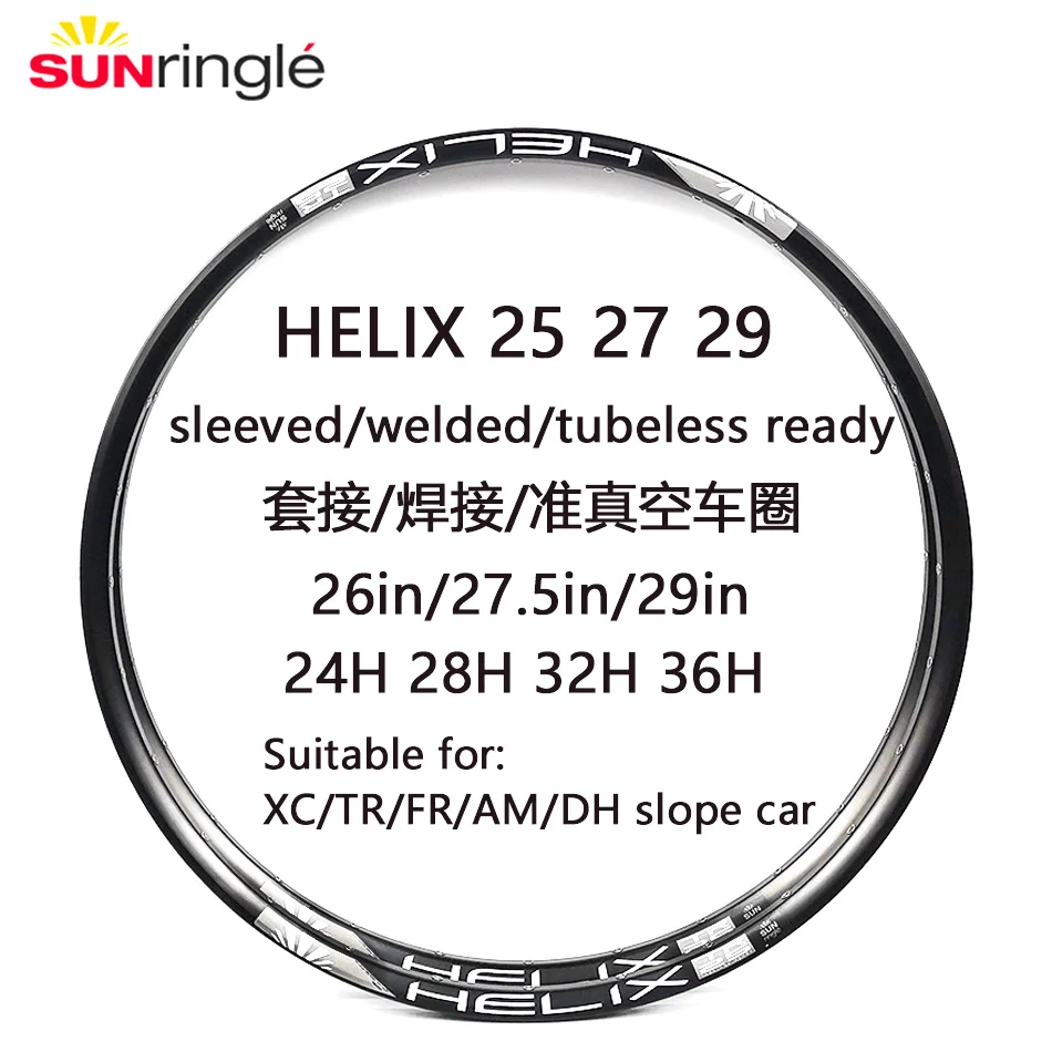 Sunringle-マウンテンバイクリムhelixtr25 tr27 tr29 26 