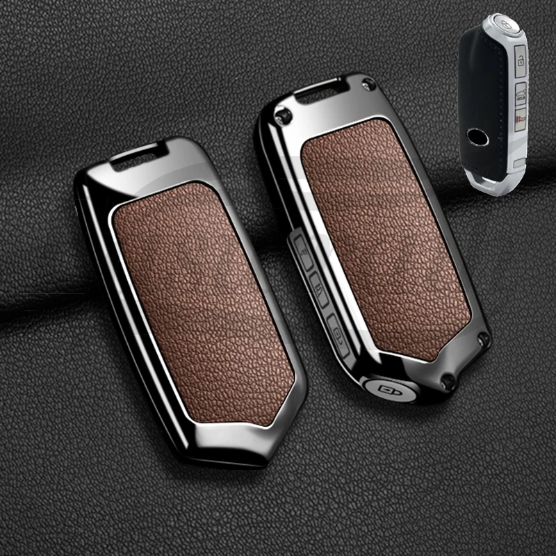 Car Remote Key Case Holder Cover Chain For Kia Stinger Car Accessories Stinger GT Elite Limited K9 Key Protective