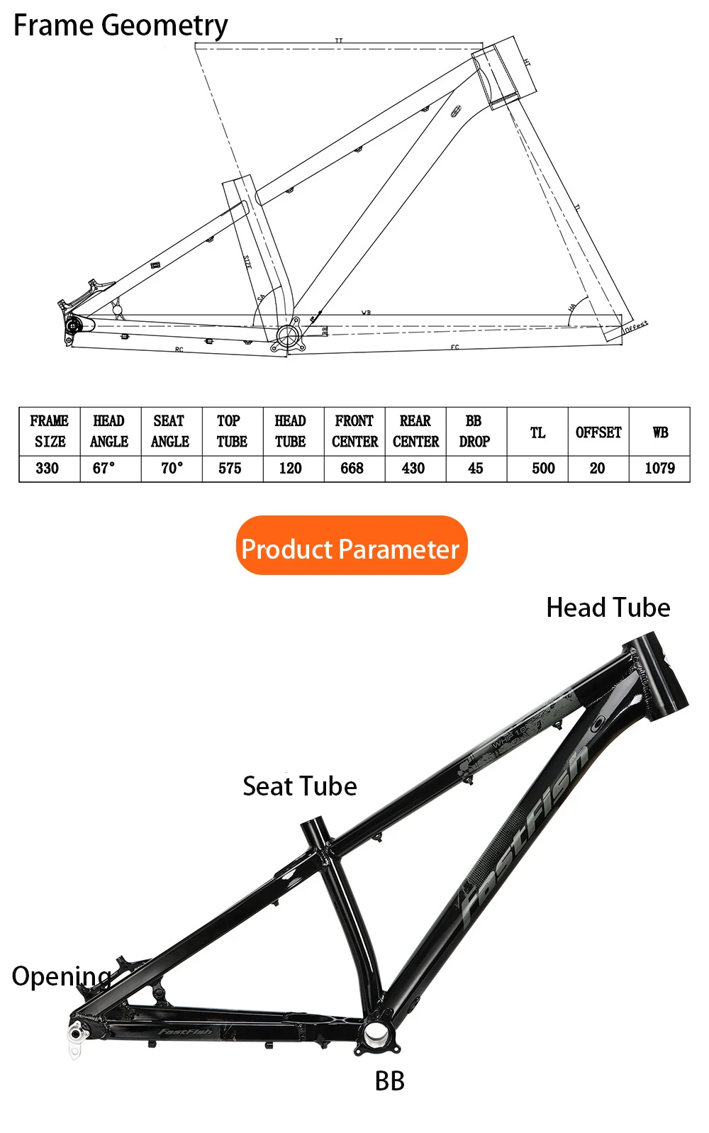 自転車本体 Dox speed frame size small GT SPEED SERIES MINI (スピードシリーズミニ) 2020年モデル
