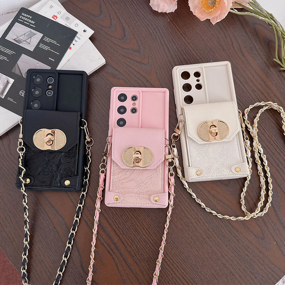 Crossbody Wallet Card Phone Case with Soft Cover