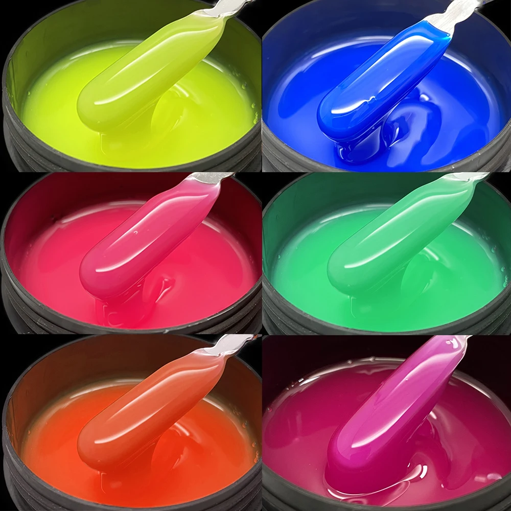 Jillnails 100g Neon Gel Builder Nail for Nails Extensions UV LED Camouflage Hard Gel Polish 2