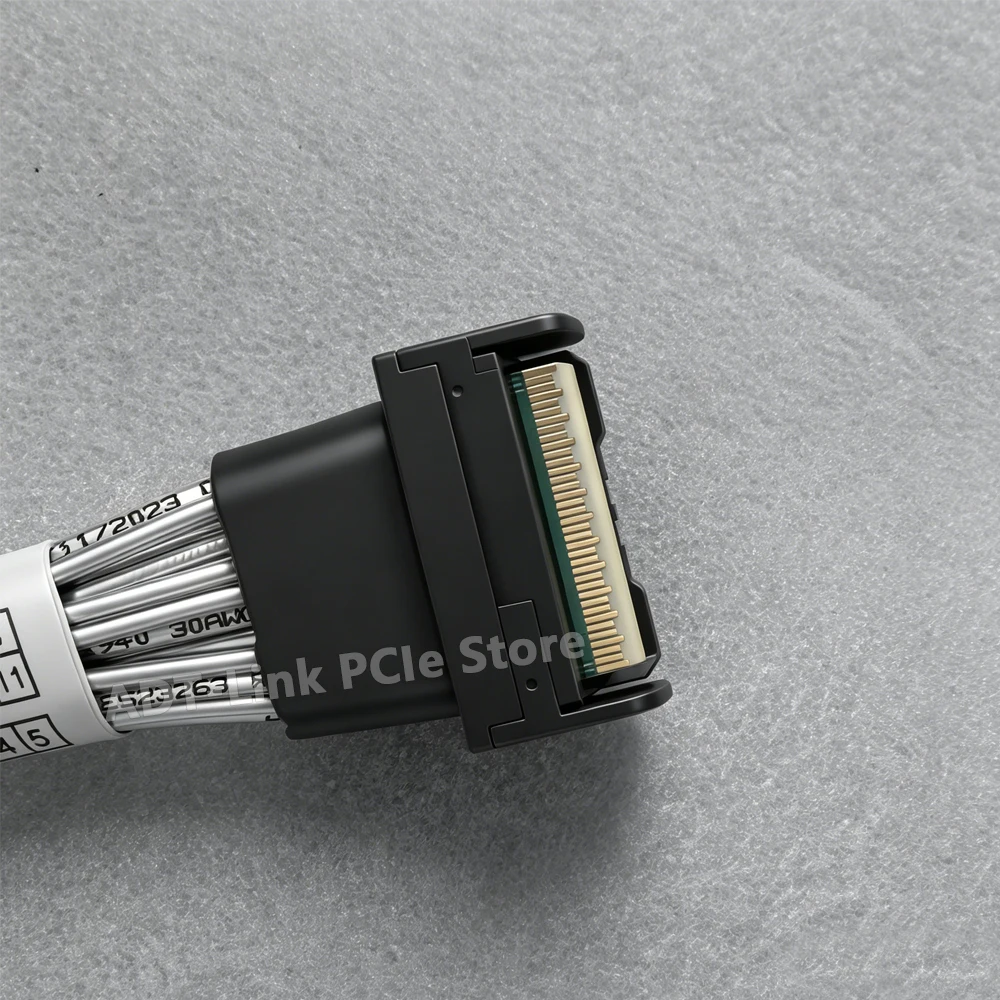 ADT-Link MCIO 8i PCIe 5.0 고속 케이블 32Gbps MCIO-MCIO 8X 남성-남성 서버 데이터 케이블 30CM-107CM /1M