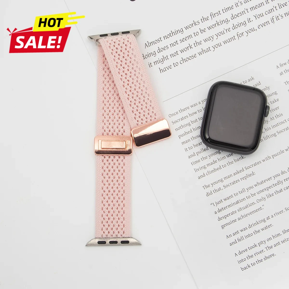 Breathable Braided Nylon Magnetic Watch Strap
