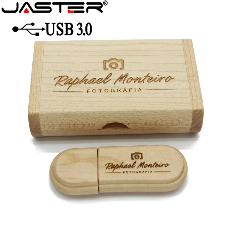 Jaster Usb 3.0 de Alta Velocidade de Madeira Usb Flash Drive de Bordo de Madeira Mais Caixa Pendrive 4gb 16gb 32gb 64gb Memory Stick Presentes Logotipo Personalizado Livre - Imagem 6