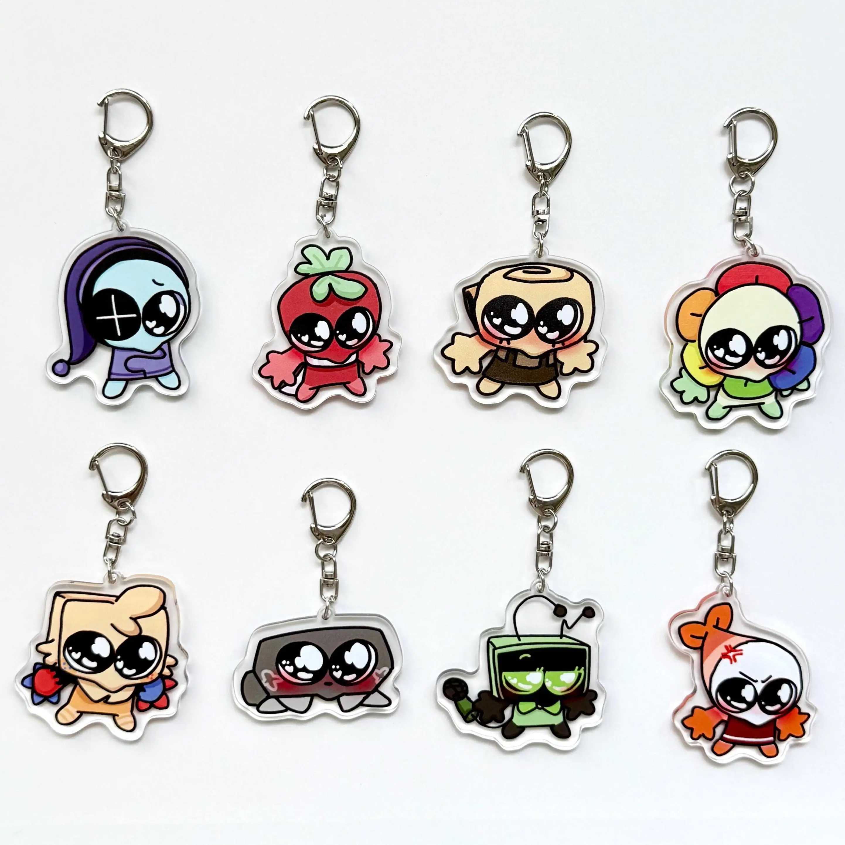 Vibrant Anime Character Acrylic Keychain - Dandy's World Collection
