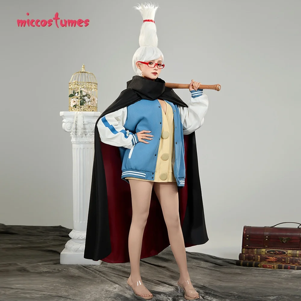 Frauen Seiko Cosplay Baseball Jacke mit Cape und Pullover 3