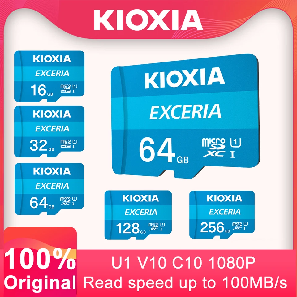 KIOXIA EXCERIA Micro SD Memory Card U1 16GB 32GB 64GB 128GB