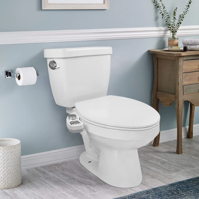 Bottone SAMODRA Bidet-doppio ugello autopulente Non elettrico (lavaggio frontale e posteriore) Bidet per acqua dolce attacco per sedile del Water 6