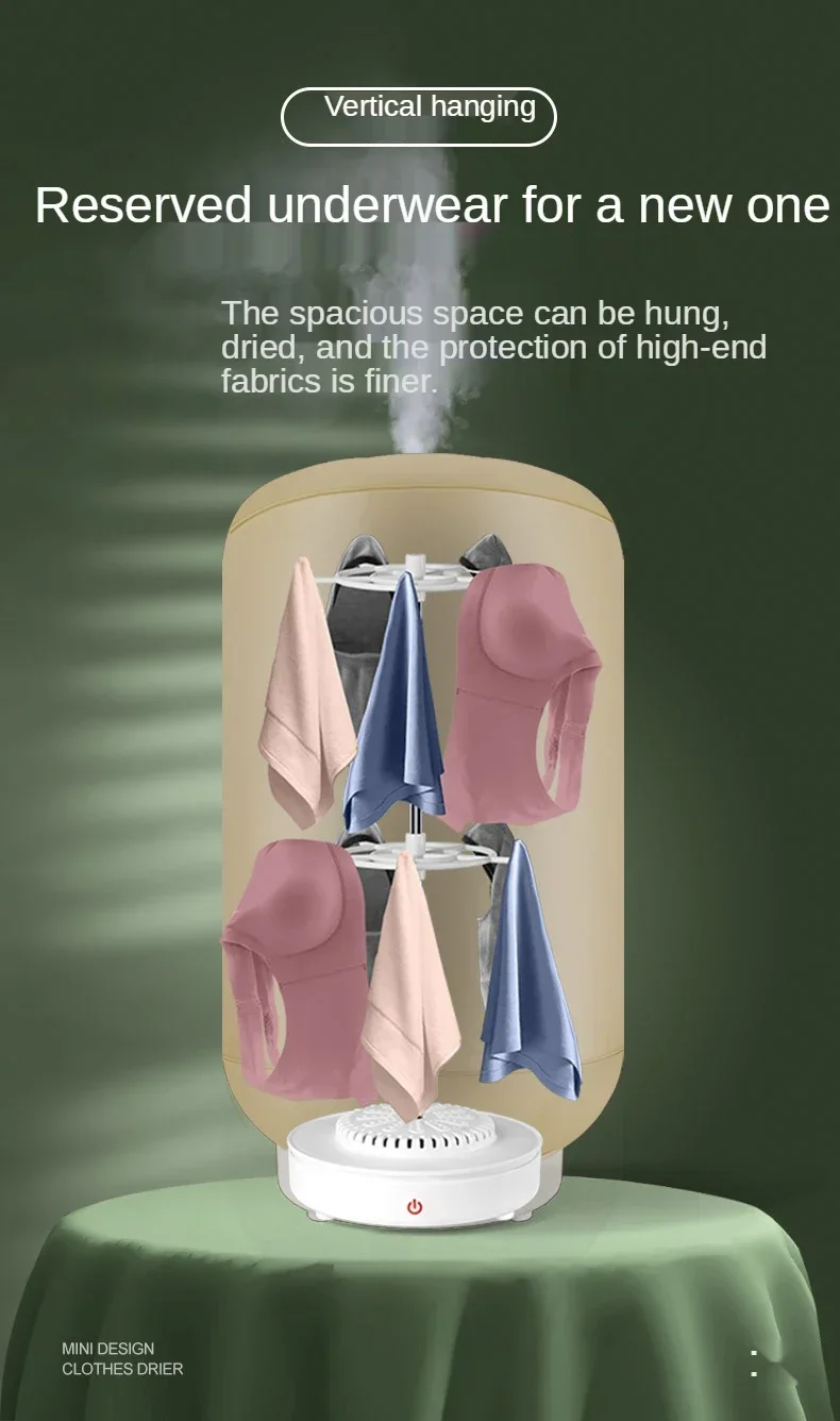 Sfcf71c0d0627405db109c0fd24e20430f Multifunctional Portable Dryer Mini Folding Baby Cloth Dryer Heater Washing Dryer Apartment Folding Drying Foldable Mallzona
