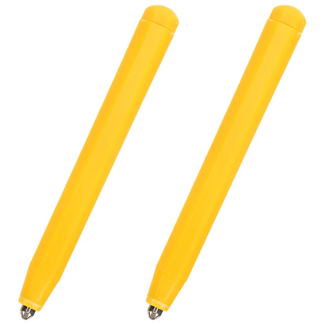 2Pcs Magnetic Drawing Pen Replacement Sturdy Comfortable Erasable Reusable Magnet Painting Board Pens Yellow Checkerboard Toys 6