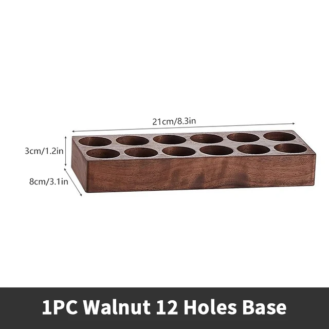 Glass Coffee Bean and Tea Storage Tube Display Rack - Elegant Espresso Accessory Set and Barista Gift