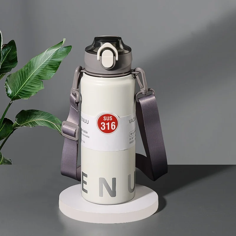 TEENUU 1000ml Stainless Steel Thermos Bottle Household Kitchen