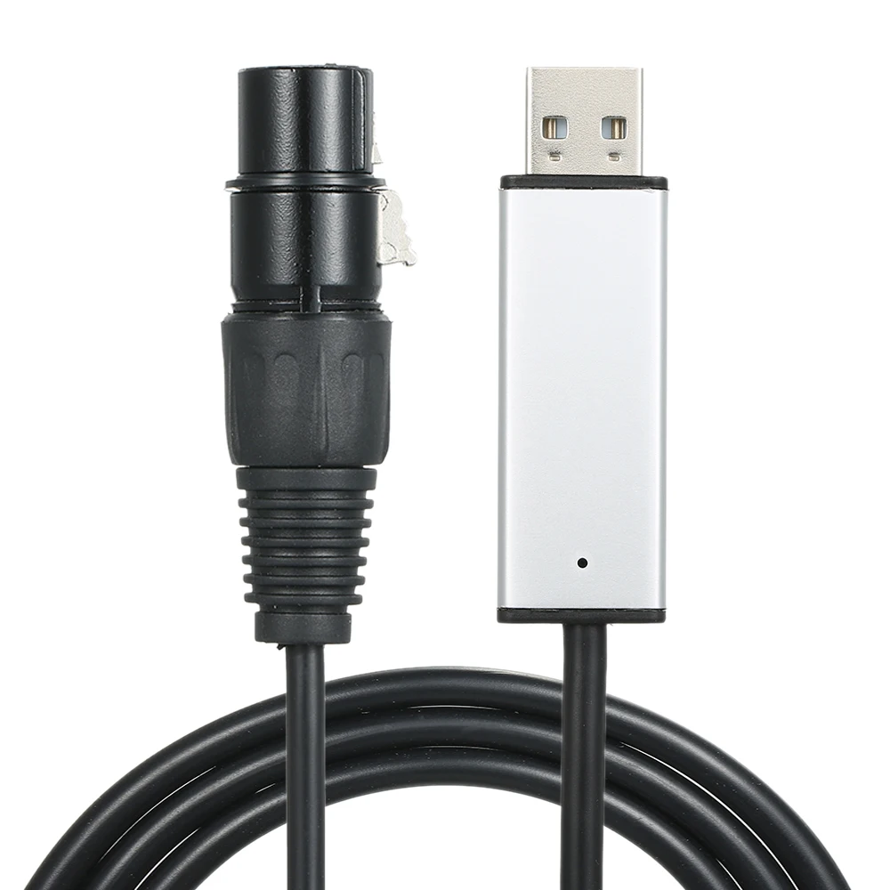 USB to DMX Interface Adapter LED DMX512 Computer PC Stage Lighting Controller Dimmer