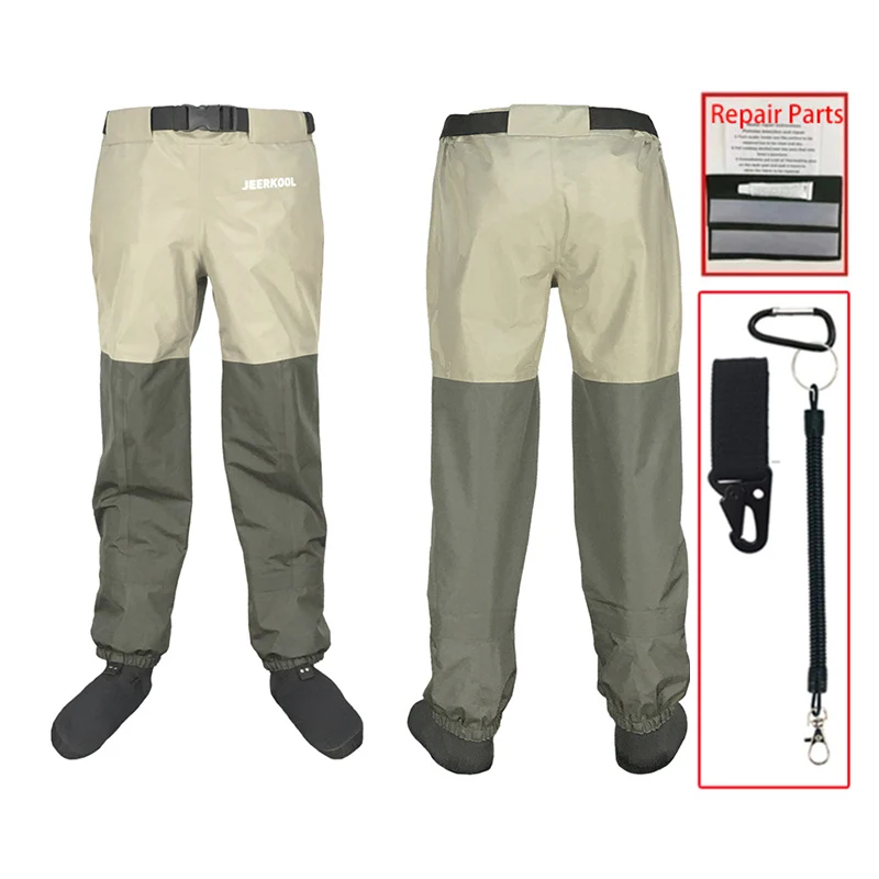 

Fly Fishing Waders Hunting Fishing Wading Clothes Waterproof Fishing Suit with Neoprene Socks for River Sea Upstream Fishing