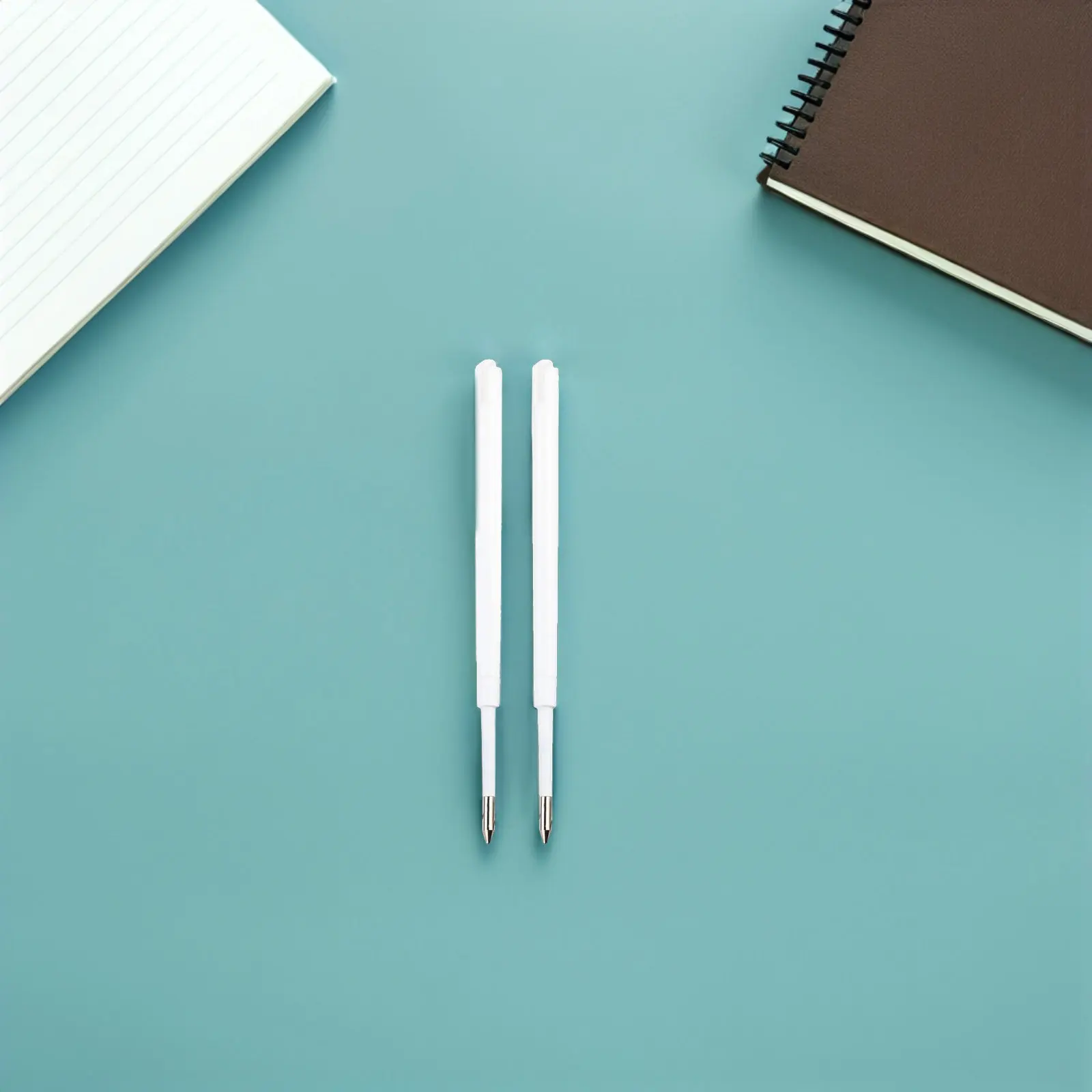100Pcs 볼펜 리필 검정 잉크 1.0mm 팁 개폐식 펜 교체 사무실 학교 쓰기 부드러운 리필 카트리지