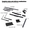 Modern Magnetic Track light system for Tension stretching ceiling soft film magnetic Rail Lamp concealed track lights livingroom 5