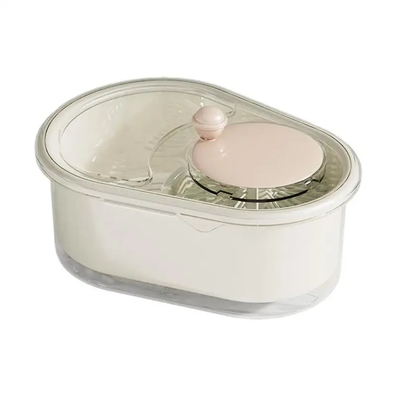 Household Vegetable Fruits Cleaner Sets Manual Water Salad Spinner Fruit Drain Basket Dryer Hand Crank Household Kitchen Gadget