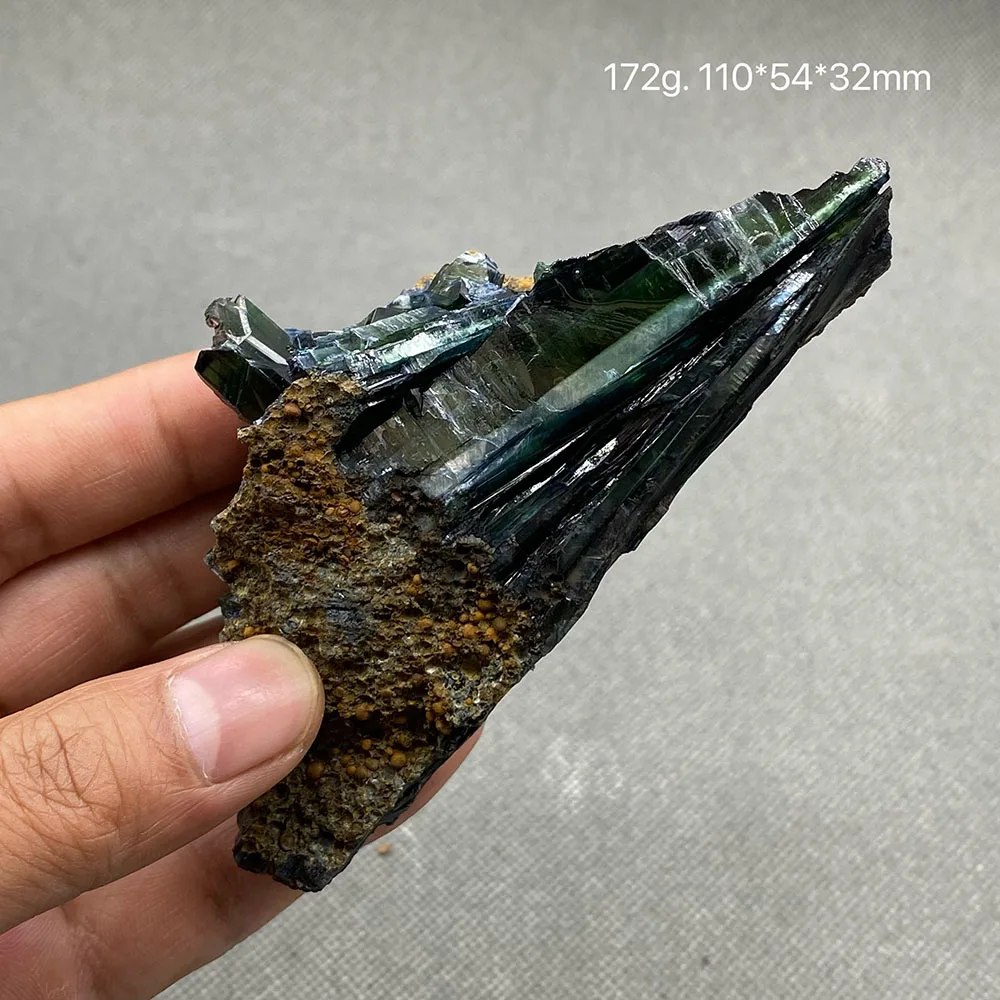 100% natural rare Brazil Vivianite （Blue ironearth） mineral specimen stones and crystals healing crystals quartz