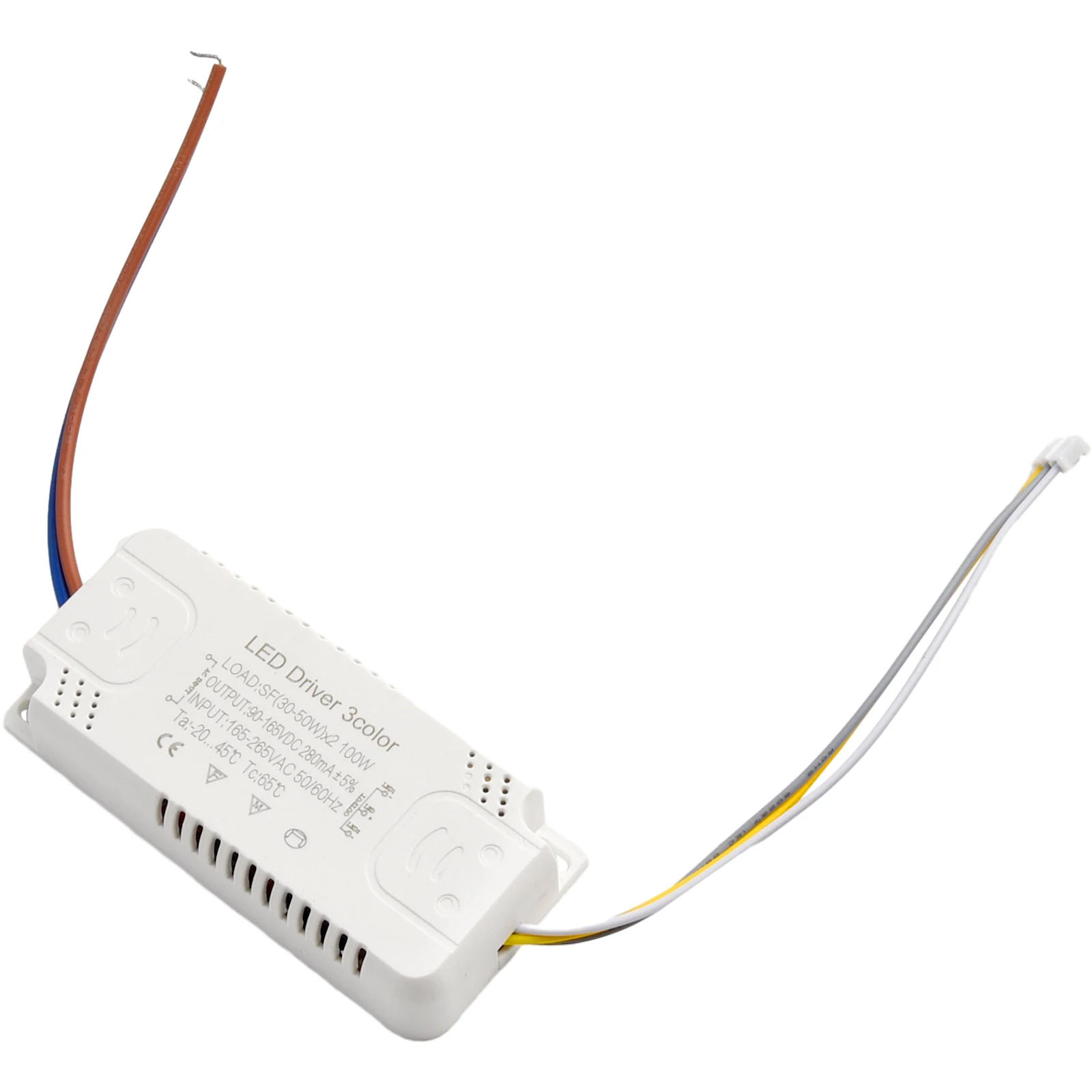 LED Driver 3color Adapter For LED Lighting Non-Isolating Transformer AC165-265V 8-24W 20-40W 30-50W 40-60W 50-70W LED Driver