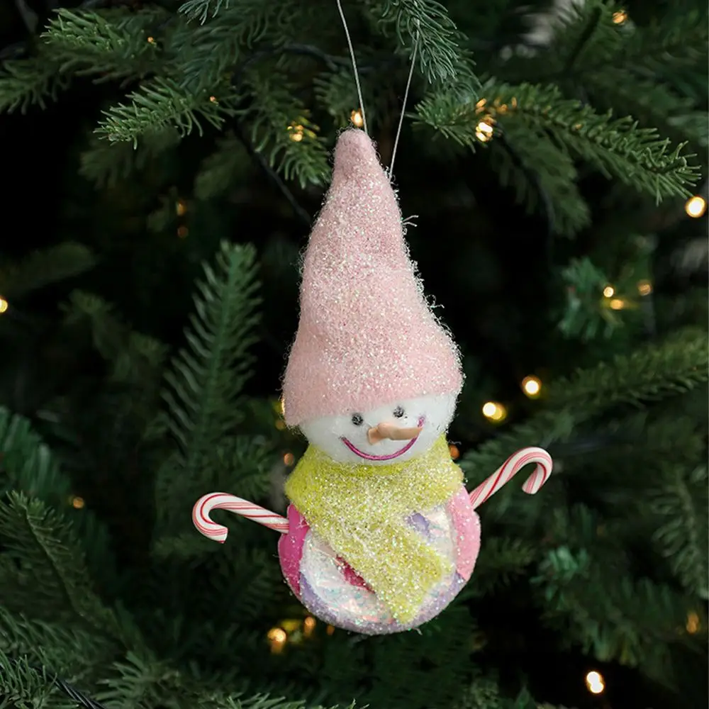 Cute Christmas Ice Cream Pendant Foam DIY Snowman Pony Ornaments Pink Realistic Christmas Tree Hanging Decoration