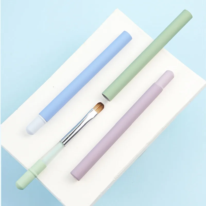 1PC Colourful Crystal Handle Nail Brush Liner Brush Painting Pen Gel Brush Crystal Nail Art Manicure 5