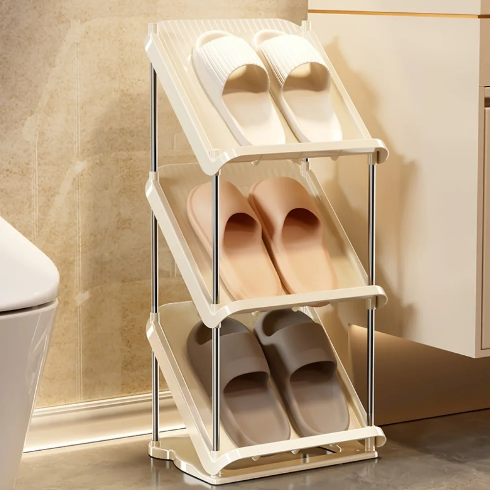 Living Room Multi-Layer Shoe Rack Entry Shoes Racks For Home Use Household Stackable Simple Shoe Shelf Wall Corner Shoes Cabinet