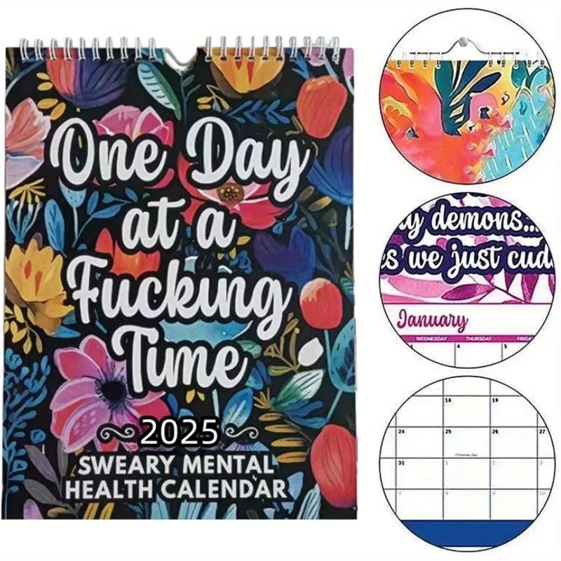 Calendar Memo Planner with Humorous and Inspirational Quotes, Notebook, Wall Hanging, Wall Mounted Memo
