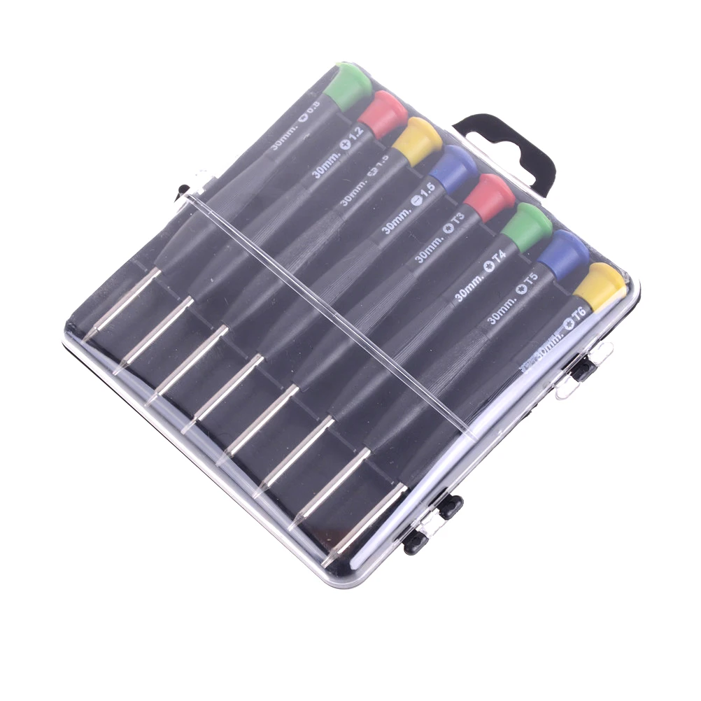 8 pz/set nuovo Set di strumenti di riparazione tascabile per Mini cacciavite di precisione 8 in 1 per utensili manuali per PC per telefoni cellulari migliore qualità