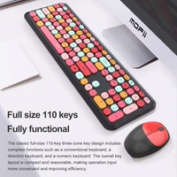 MOFII Computer Keyboard Mouse Wireless Set USb, Cute Wireless Noise Free Ultra Thin Type, PC Keyboard Wireless Laptop Tablet Hom - Image 5