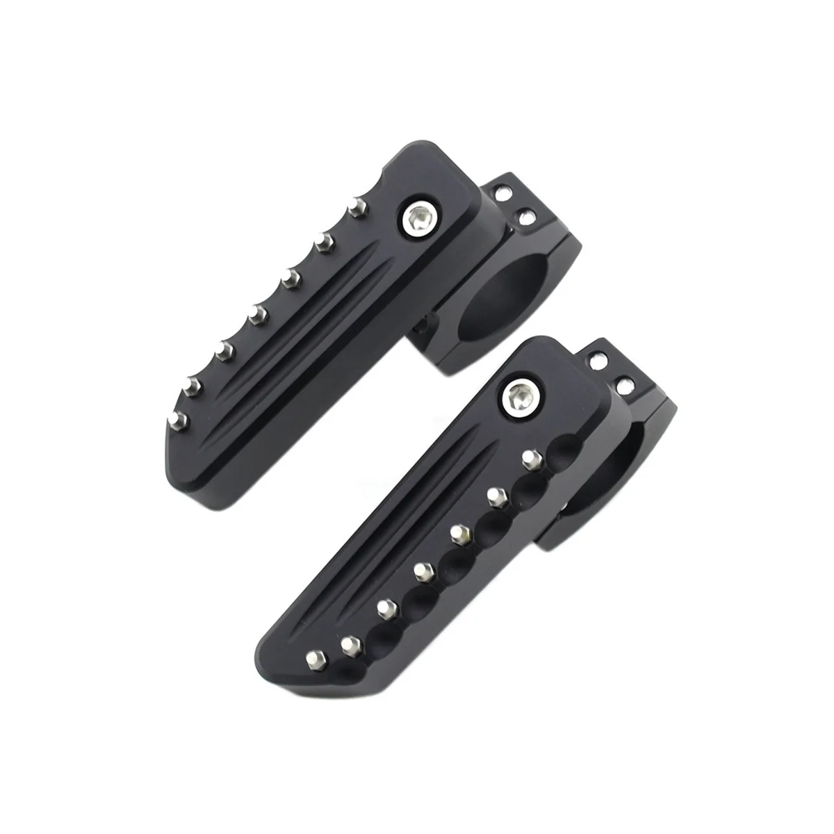 

Motorcycle Highway Front Foot Pegs Folding Footrests Clamps for BMW R1200GS LC R1250GS ADV Adventure 2013-2022 (Black)
