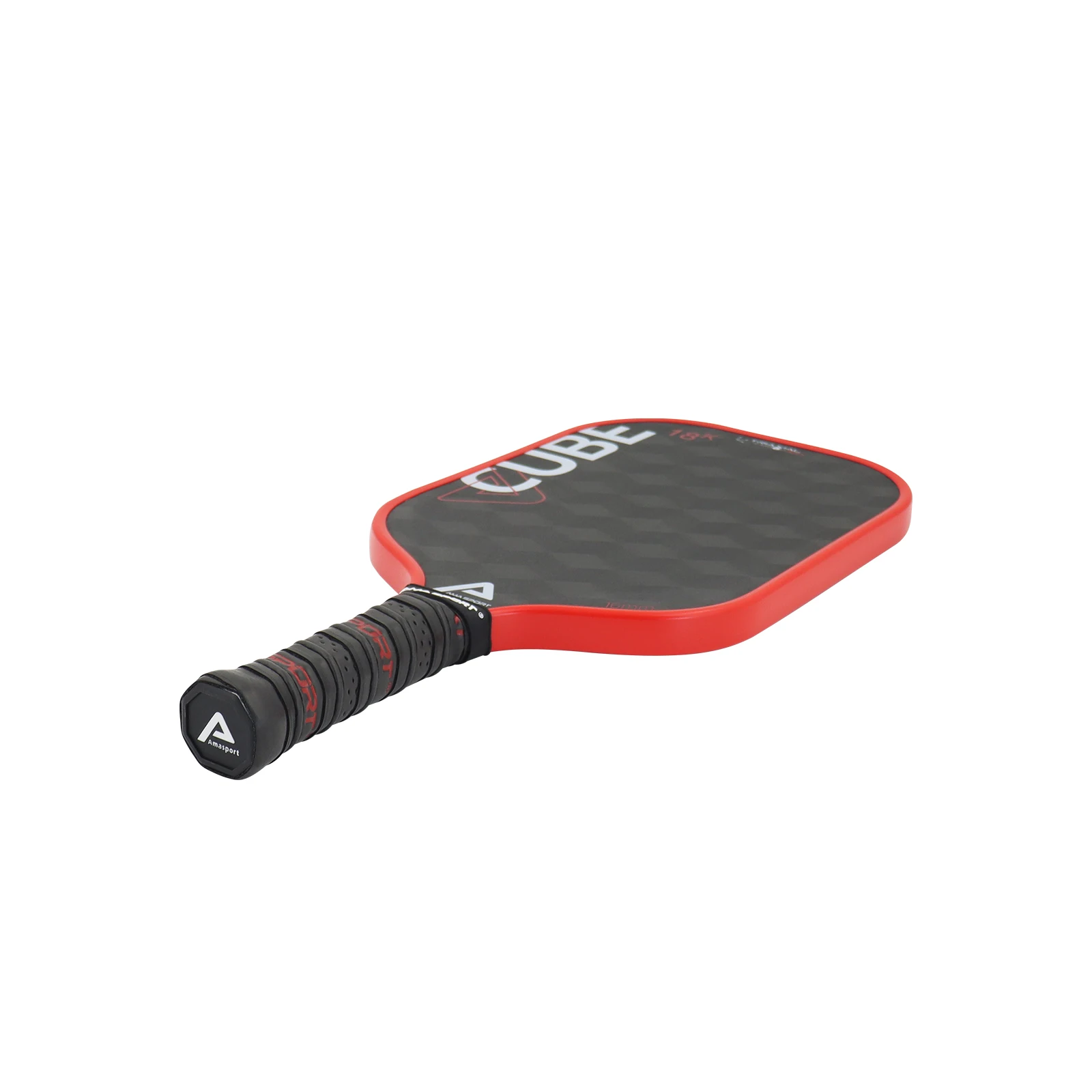 Pickleball Paddles 18K AMASPORT Cube 18K Raw Carbon Fiber Friction Surface High Spin for Professional