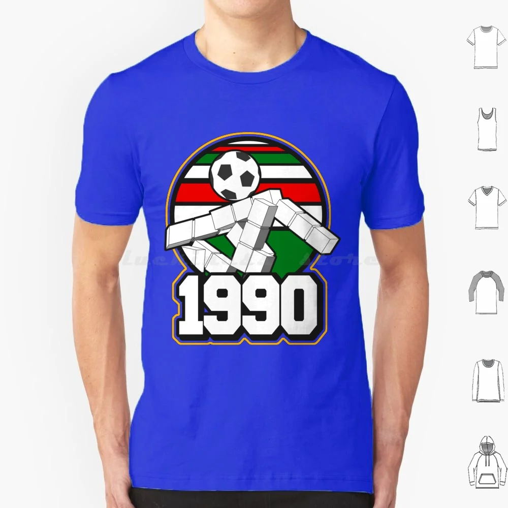 1990 T Shirt Big Size 100% Cotone Italia 90 Italia 1990 Italia Ciao Italia Ciao Copa Mundial De Ful Tbol Calcio Futbol Soccer