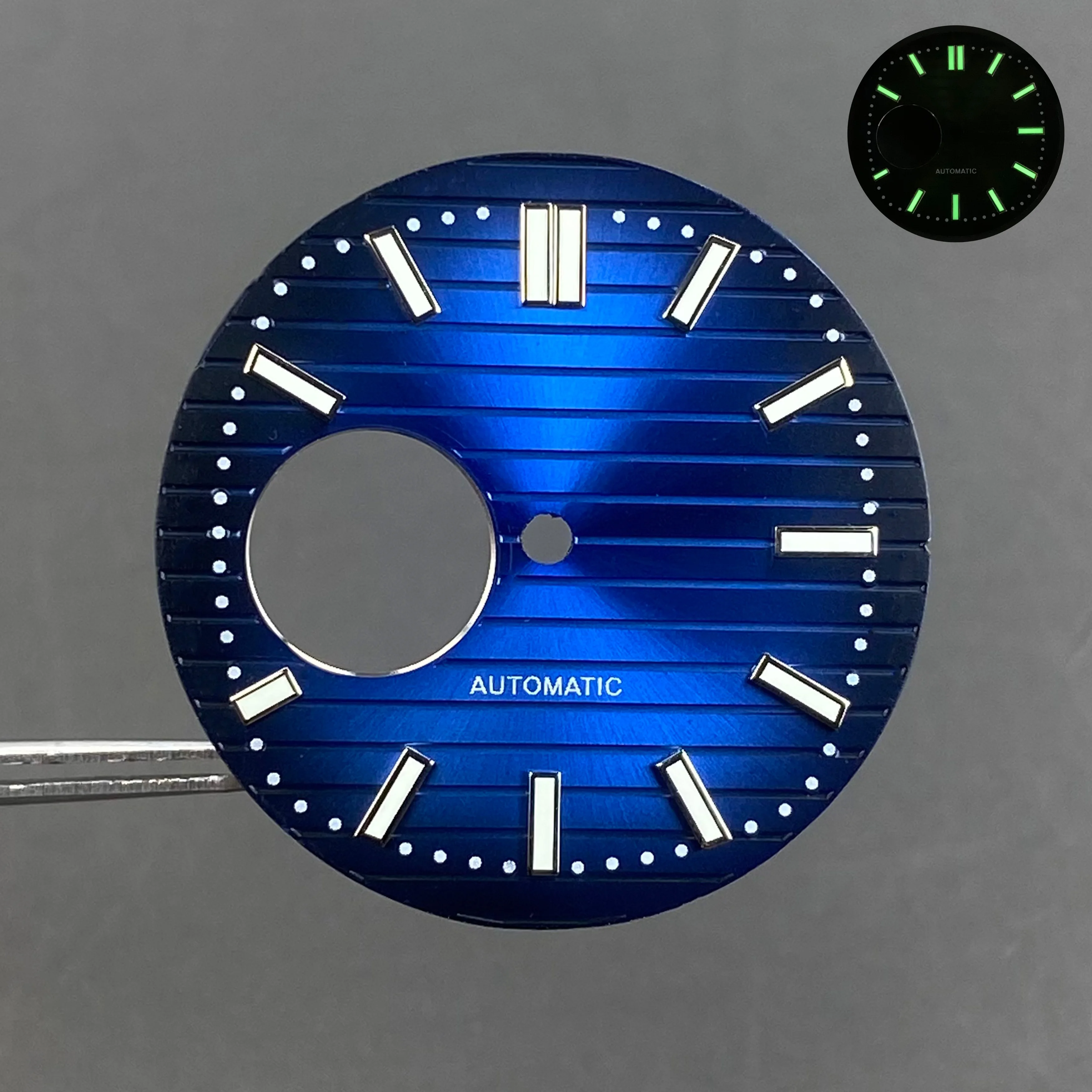 High-Quality Green Luminous Watch Dial - 30.5mm