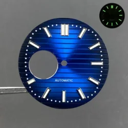 High - Quality Green Luminous Watch Dial - 30.5mm (Blue Dial)
