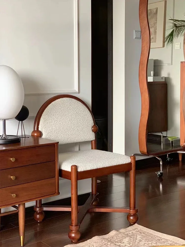 

Luxury Design Dining Chairs Wooden Backrest Comfort Reading Wedding Dining Chairs Bedroom Study Coffee Sillas Home Furniture