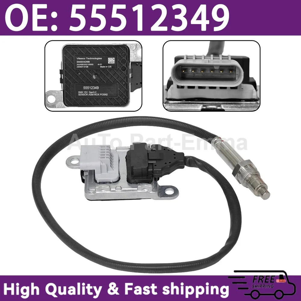 55512349 Car Nitrogen Oxide Sensor NOX oxygen Sensor For Opel VAUXHALL Insignia B 2 MK2 Z18 2.0 CDTI 2017-2021