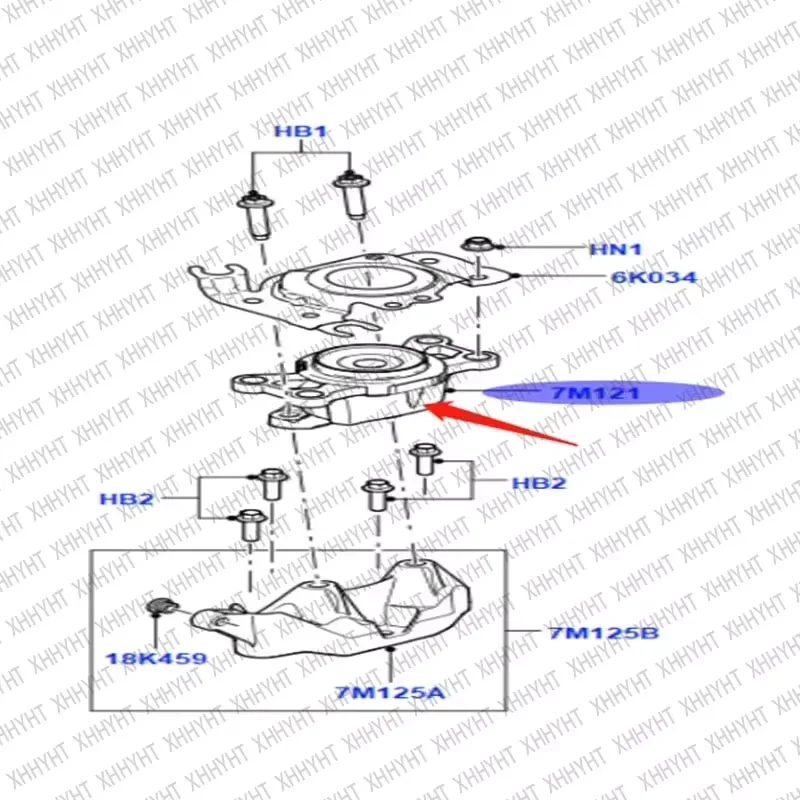 랜드로버 프리랜더 2 트랜스미션 브래킷, LR062669, LR006975, LR023380, LR002580