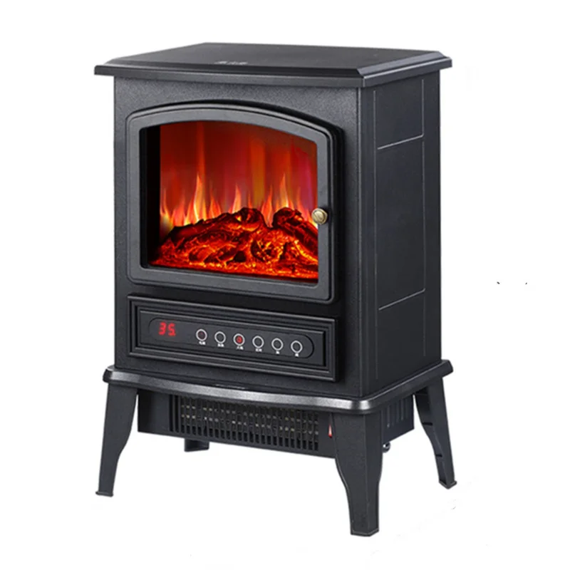2000W Freestanding Fireplace Infrared Heater Realistic Flame Effects  Adjustable Brightness Heating Mode for living room - AliExpress
