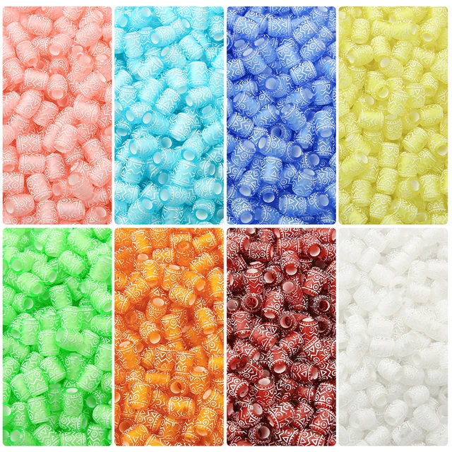 100pcs Colorful Pony Beads Fashion Big Hole Hair Beads For Jewelry Making  Kids DIY Bracelet Necklace Handcrafts Girls Wholesale - AliExpress