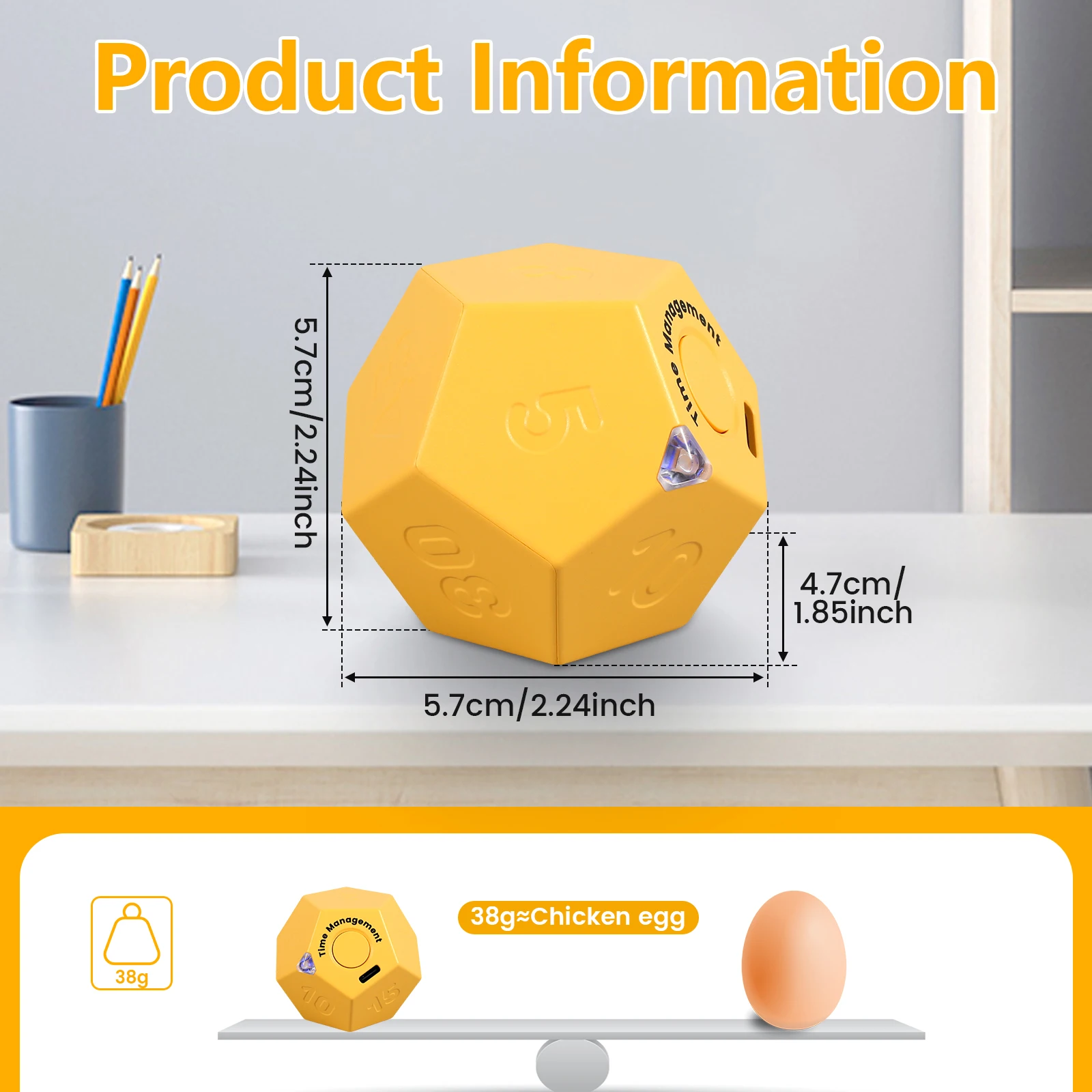 TIMER FLIP SENSORE di gravità timer cubo reattivo timer sportivo cucina