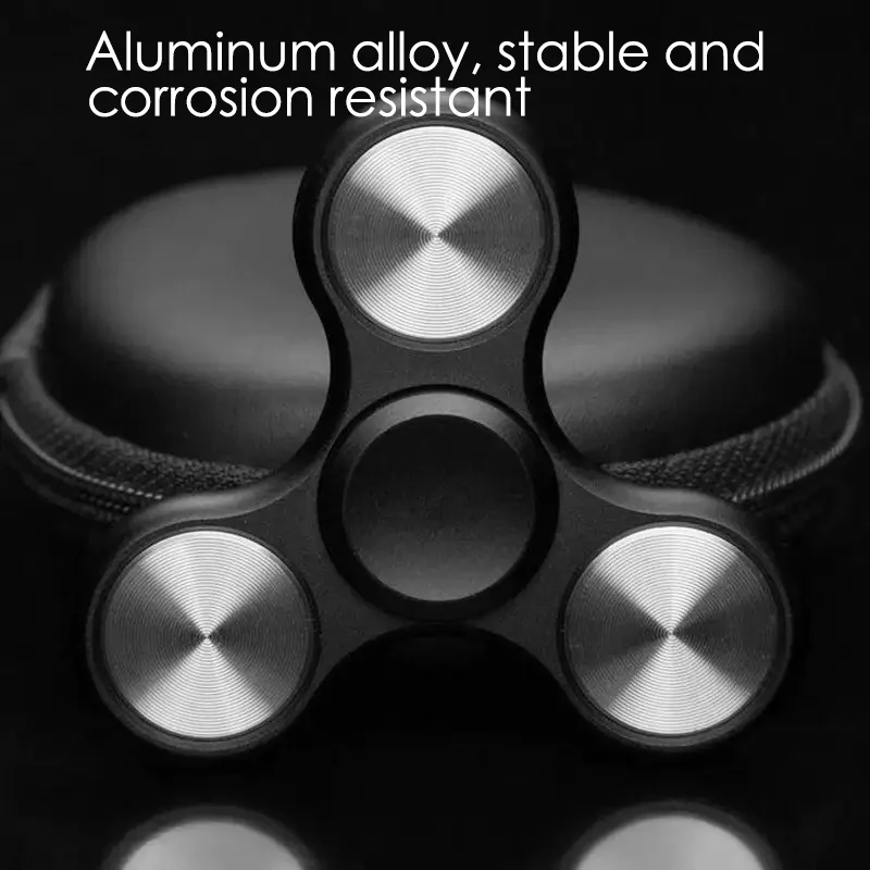 Kid Metal Spinner Three-leaf Finger Pressure Gyro Toy EDC Autism ADHD Finger Gyro Metal Bearing Decompression Christmas Gift 5