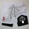 Anime Berserk Performance Shorts Men 2 In 1 Running Quick-Drying GYM Short Pants Workout Sportswear Yoga Basketball Shorts 1