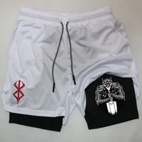 Anime Berserk Performance Shorts Men 2 In 1 Running Quick-Drying GYM Short Pants Workout Sportswear Yoga Basketball Shorts 1