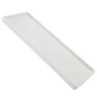 Rectangular Ceramic Tray Plate White Porcelain Rectangular Plate Mouthwash Cup Tray Bathroom Living Storage Tray 1