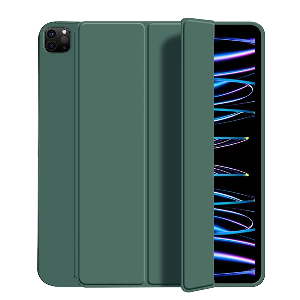 Premium Three-Fold Stand Case with Soft TPU Back and Auto Wake Feature