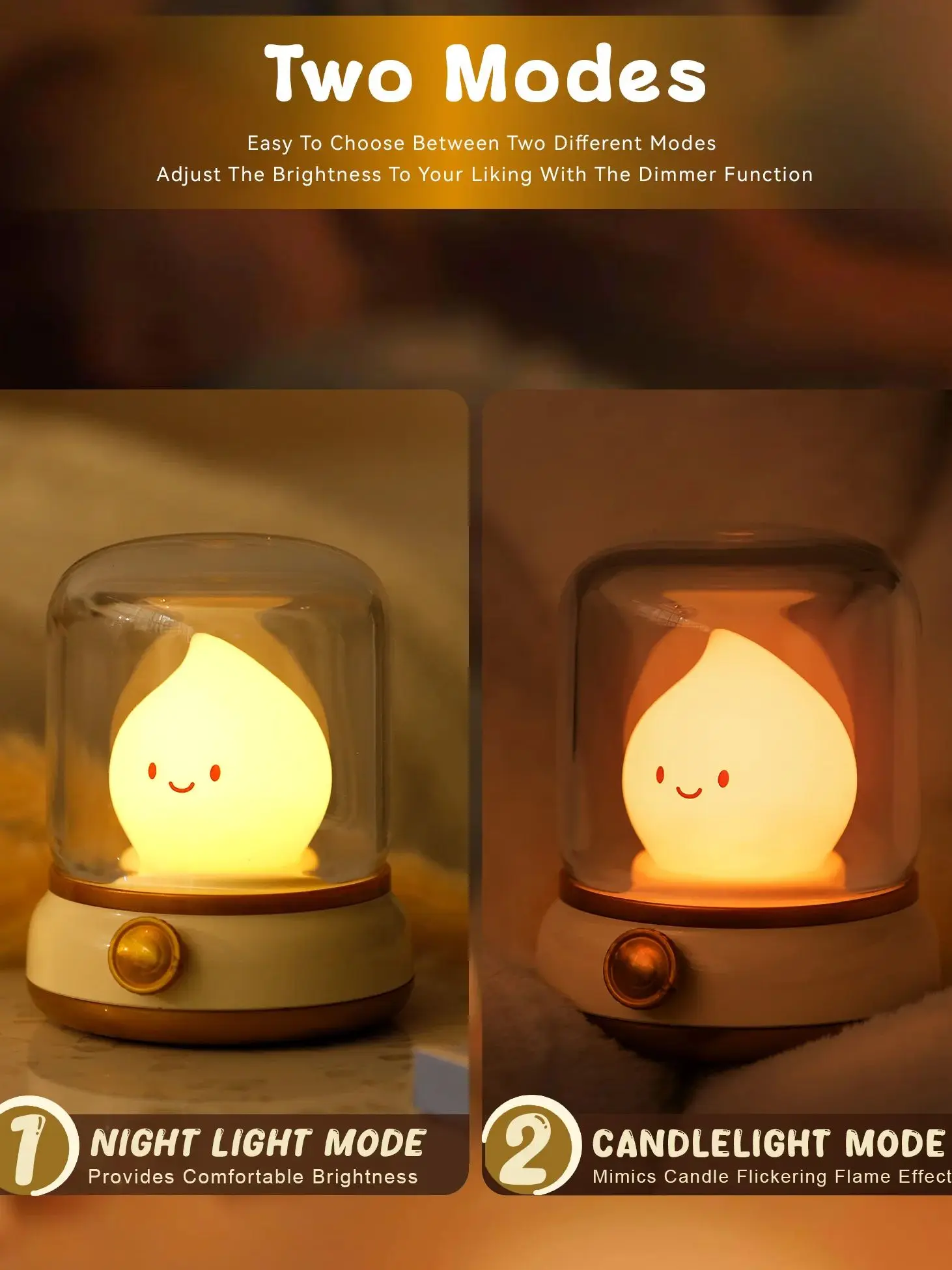 Flameless Candle Night Light 3